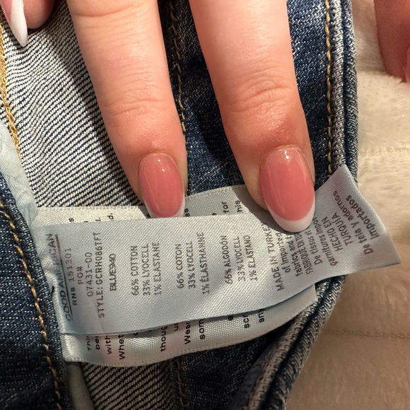 Good American Women’s Blue Jeans Good Classic Style Size 12/31 New With Tags - Picture 5 of 15